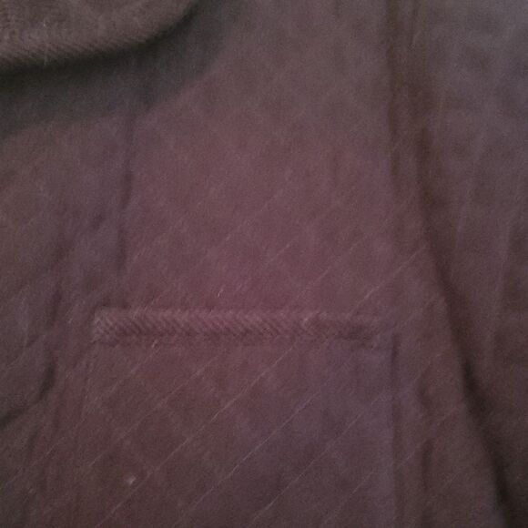 Talbots Black Stretch Snap Button Quilted Barn Jacket Size Medium - Picture 6 of 9